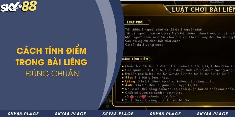 Nắm vững luật chơi liêng bất bại trong mọi ván bài 3 Cách tính điểm trong bài liêng đúng chuẩn