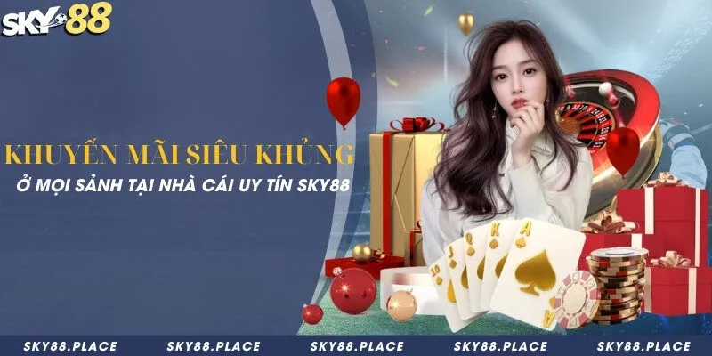 SKY88 - Nhà Cái Cá Cược Thể Thao Sky88.com Chính Thức 11 Khuyến mãi siêu khủng ở mọi sảnh tại nhà cái uy tín Sky88