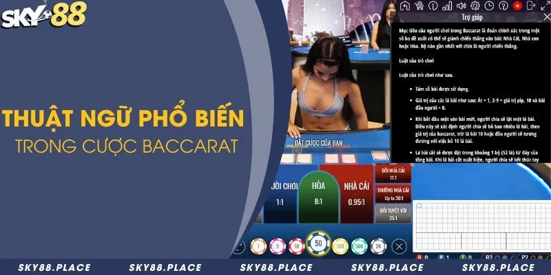 Hướng dẫn chơi baccarat dễ thắng và quy tắc rút quân bài 2 Thuật ngữ phổ biến trong cược baccarat